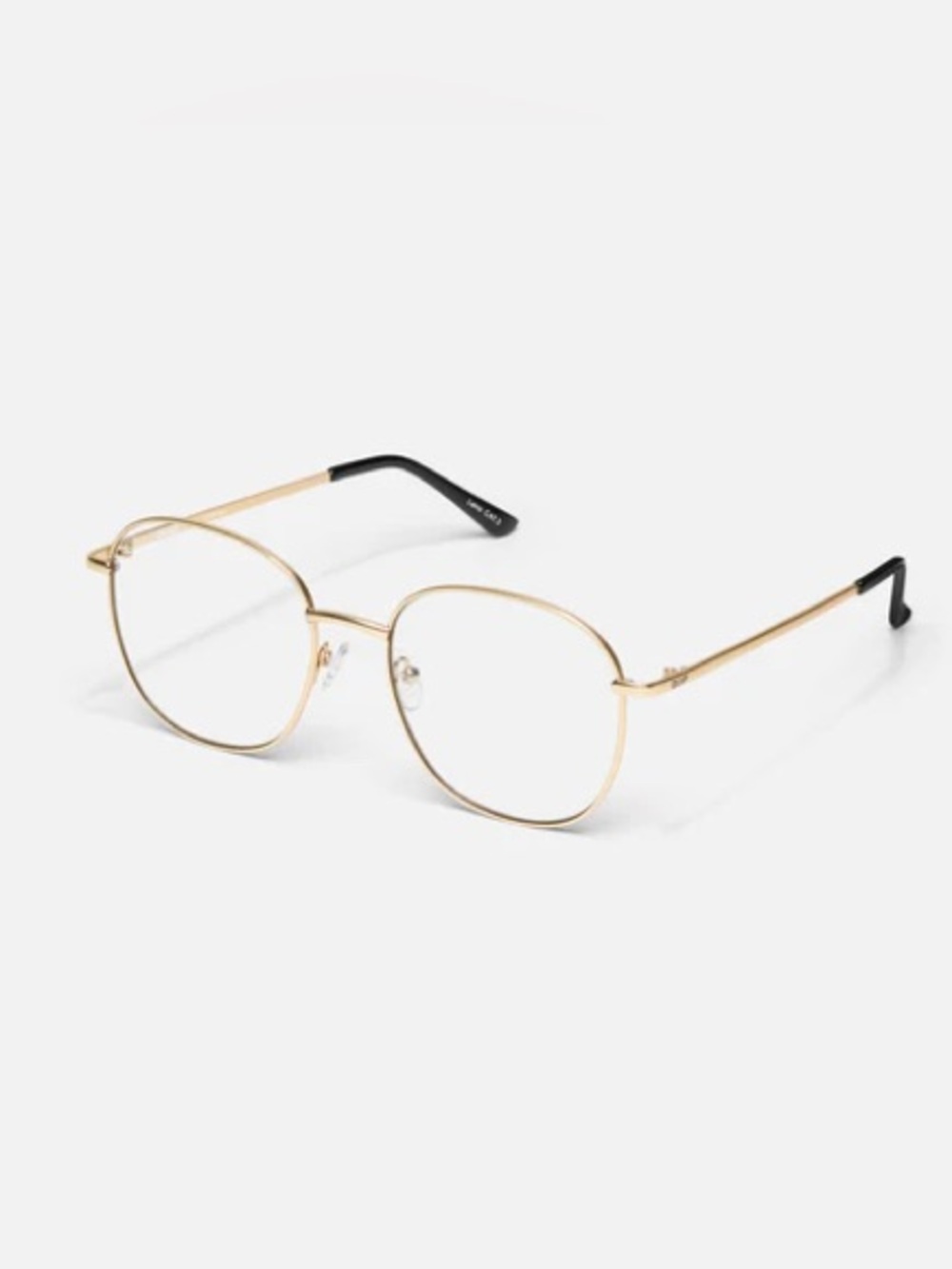 Quay Australia Gold Round Metal Women's Glasses
